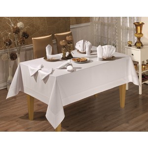 

Скатерть Tabe Honey 160x220 + 8 салфеток (8670 белый), Honey 160x220 + 8 салфеток (8670 белый)