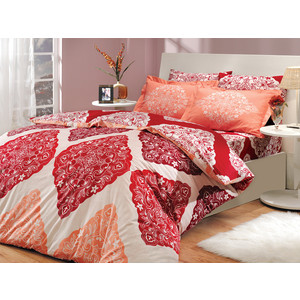 Комплект постельного белья Hobby home collection 1,5 сп, поплин, Amanda, красный (1501000033) living диван amanda