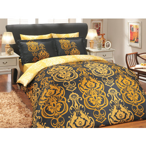 Комплект постельного белья Hobby home collection 1,5 сп, сатин, Monart, золотой (1607000142)