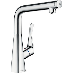 фото Смеситель для кухни hansgrohe metris select сталь (14883000)