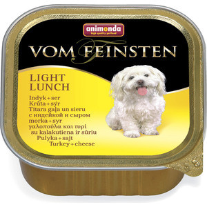 фото Консервы animonda vom feinsten light lunch облегченное меню с индейкой и сыром для собак 150г (82970)