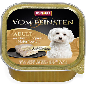 Консервы Animonda Vom Feinsten Adult меню для гурманов с курицей, йогуртом и овсяными хлопьями для привередливых собак 150г (82647) - фото 1