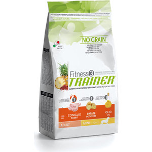 

Сухой корм Trainer Fitness3 No Grain Mini Adult Rabbit&Potatoes беззерновой с кроликом и картофелем для собак мелких пород 2кг, Fitness3 No Grain Mini Adult Rabbit&Potatoes беззерновой с кроликом и картофелем для собак мелких пород 2кг