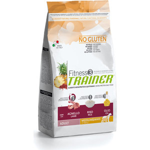 

Сухой корм Trainer Fitness3 No Gluten Medium/Maxi Adult Lamb&Rice без глютена с ягненком и рисом для собак средних и крупных пород 3кг, Fitness3 No Gluten Medium/Maxi Adult Lamb&Rice без глютена с ягненком и рисом для собак средних и крупных пород 3кг