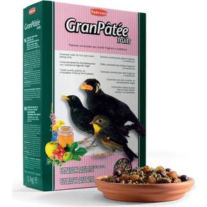 

Корм Padovan GRANPATEE Fruits комплексный фруктовый для насекомоядных птиц 1кг, GRANPATEE Fruits комплексный фруктовый для насекомоядных птиц 1кг