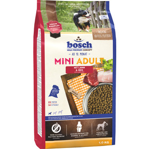 

Сухой корм Bosch Petfood Mini Adult Lamb & Rice с ягнёнком и рисом для собак мелких пород 1кг, Mini Adult Lamb & Rice с ягнёнком и рисом для собак мелких пород 1кг