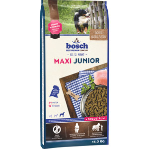 

Сухой корм Bosch Petfood Junior Maxi для щенков крупных пород 15кг, Junior Maxi для щенков крупных пород 15кг