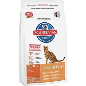 

Сухой корм Hill's Science Plan Optimal Care Adult with Lamb с ягненком для кошек 2кг (8737), Science Plan Optimal Care Adult with Lamb с ягненком для кошек 2кг (8737)