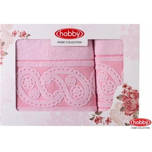 Набор из 2 полотенец Hobby home collection Hurrem 50x90/70x140 светло-розовый (1501001228) Набор из 2 полотенец Hobby home collection Hurrem 50x90/70x140 светло-розовый (1501001228)