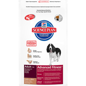 Сухой корм Hill's Science Plan Advanced Fitness Adult Medium with Lamb & Rice с ягненком и рисом для собак средних пород 3кг (7701) фото