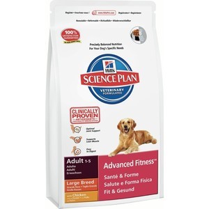 фото Сухой корм hill's science plan advanced fitness adult large breed with chicken с курицей для собак крупных пород 3кг (8344)