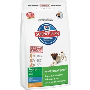 

Сухой корм Hill's Science Plan Puppy Healthy Development Puppy Mini with Chicken с курицей для щенков мелких пород 1кг (5220), Science Plan Puppy Healthy Development Puppy Mini with Chicken с курицей для щенков мелких пород 1кг (5220)
