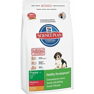 

Сухой корм Hill's Science Plan Puppy Healthy Development Puppy Medium with Chicken с курицей для щенков средних пород 1кг (5224), Science Plan Puppy Healthy Development Puppy Medium with Chicken с курицей для щенков средних пород 1кг (5224)