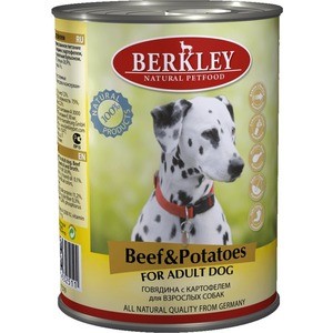 фото Консервы berkley for adult dog beef & potatoes с говядиной и картофелем для взрослых собак 400г (75019)