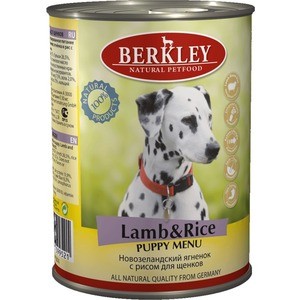 

Консервы Berkley Puppy Menu Lamb & Rice с новозеландским ягненком и рисом для щенков 400г (75074), Puppy Menu Lamb & Rice с новозеландским ягненком и рисом для щенков 400г (75074)