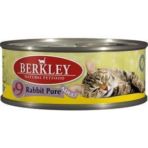 

Консервы Berkley Adult Rabbit Pure № 9 с мясом кролика для взрослых кошек 100г (75108), Adult Rabbit Pure № 9 с мясом кролика для взрослых кошек 100г (75108)