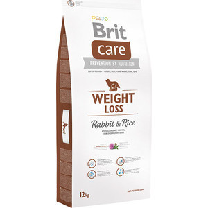 фото Сухой корм brit care weight loss rabbit & rice гипоаллергенный с кроликом и рисом для собак с избыточным весом 12кг (132736)