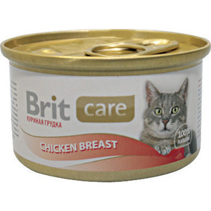 фото Консервы brit care cat chicken breast с куриной грудкой для кошек 80г (100064)