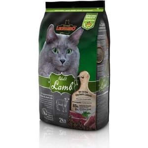 Сухой корм Leonardo Adult Lamb с ягнёнком для кошек с пищевой аллергией или проблемами ЖКТ 2кг (758219/755215)