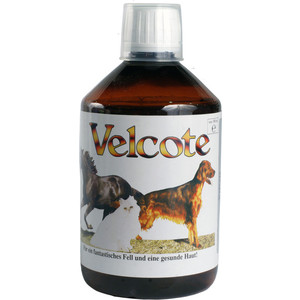 фото Пищевая добавка grau velcote масло для приёма внутрь улучшает состояние кожи и шерсти для собак, кошек и лошадей 100мл (01200)