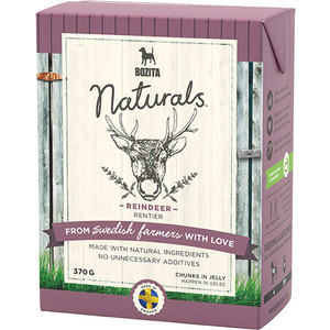 

Консервы BOZITA Naturals Reindeer кусочки в желе с мясом оленя для собак 370г (4263), Naturals Reindeer кусочки в желе с мясом оленя для собак 370г (4263)