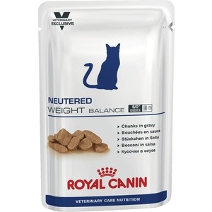 фото Паучи royal canin вкн neutered weight balance диета для стерилизованных кошек склонных к полноте 100г (772001)