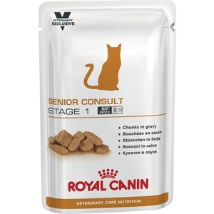 Паучи Royal Canin ВКН Senior Consult Stage 1 диета для кошек старше 7 лет без признаков старения 100г (774101) фото