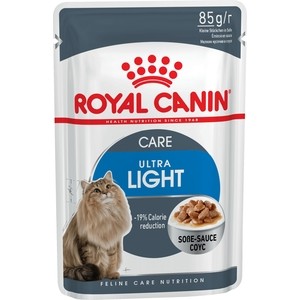 фото Паучи royal canin ultra light для кошек склонных к полноте 85г (486001)