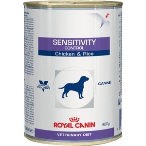 фото Консервы royal canin sensitivity control canine chicken & rice диета с курицей и рисом при пищевой аллергии для собак 420г (652004)