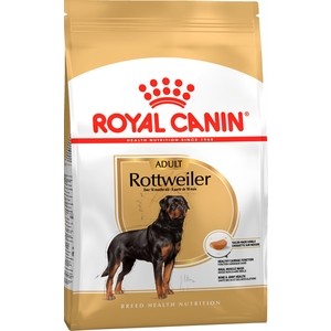 фото Сухой корм royal canin adult rottweiler для собак от 18 месяцев породы ротвейлер 12кг (364120)