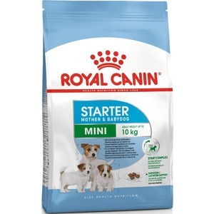 фото Сухой корм royal canin mini starter mother & babydog для щенков мелких пород до 2-х месяцев, беременных и кормящих собак 1кг (186010)