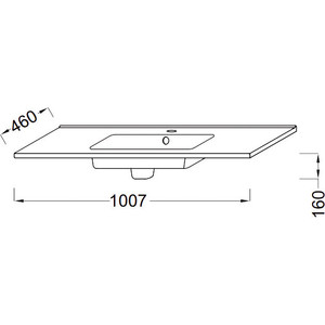 фото Раковина мебельная jacob delafon ola 101x46 см (exu112-00)