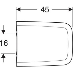 фото Сиденье для унитаза geberit icon square с микролифтом (571910000)