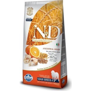 

Сухой корм Farmina N&D Adult Dog Maxi LG Codfish & Orange низкозерновой с треской и апельсином для собак крупных пород 12кг (22080), N&D Adult Dog Maxi LG Codfish & Orange низкозерновой с треской и апельсином для собак крупных пород 12кг (22080)