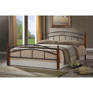 Кровать TetChair AT-8077 160x200 кровать tetchair lucy mod 9305 металл 90 200 см single bed white белый