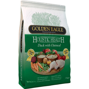 

Сухой корм Golden Eagle Holistic Health Duck with Oatmeal Formula с уткой и овсянкой для собак 12кг (233131), Holistic Health Duck with Oatmeal Formula с уткой и овсянкой для собак 12кг (233131)