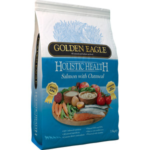 фото Сухой корм golden eagle holistic health salmon with oatmeal formula с лососем и овсянкой для собак 6кг (233346)