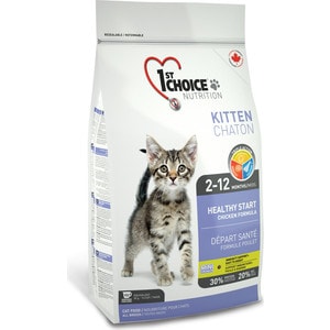 фото Сухой корм 1-st choice kitten healthy start chicken formula с курицей для котят 2,72кг (102.1.202)