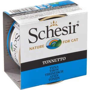 фото Консервы schesir nature for cat tuna кусочки в желе с тунцом для кошек 85г (с135)