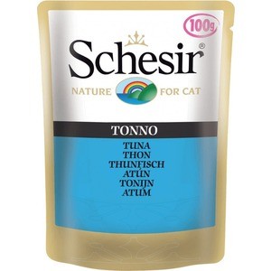 фото Паучи schesir nature for cat tuna кусочки в желе с тунцом для кошек 100г (с560)
