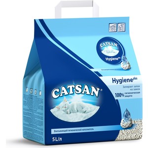 фото Наполнитель catsan hygiene plus впитывающий для кошек 5л (wm884)