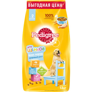 Сухой корм  Pedigree Vital Protection с курицей для щенков всех пород с 2-х месяцев 13кг (10113866)