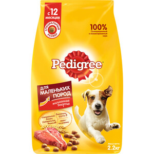 

Сухой корм Pedigree с говядиной для собак мелких пород 2,2кг (10113889), с говядиной для собак мелких пород 2,2кг (10113889)