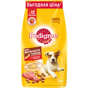 Сухой корм  Pedigree Vital Protection с говядиной для собак мелких пород 13кг (10113865)