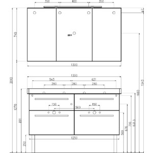 фото Тумба под раковину villeroy boch 2day2 125 белый (a97900e4)