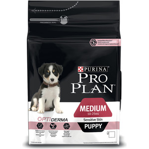 

Сухой корм PRO PLAN OPTIDERMA Sensitive Skin Puppy Medium с лососем и рисом для щенков средних пород с чувствительной кожей 3кг (12272213), OPTIDERMA Sensitive Skin Puppy Medium с лососем и рисом для щенков средних пород с чувствительной кожей 3кг (122722