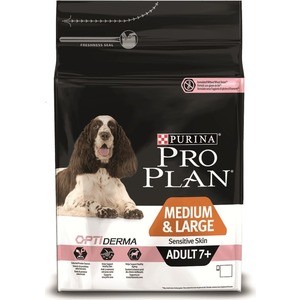 

Сухой корм PRO PLAN OPTIDERMA Sensitive Skin Adult 7+Medium & Large лосось для пожилых средних и крупных собак с чувствительной кожей 3кг(12272683), OPTIDERMA Sensitive Skin Adult 7+Medium & Large лосось для пожилых средних и крупных собак с чувствительно