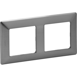

Рамка Legrand 2-постовая Valena Life Сталь 754152, 2-постовая Valena Life Сталь 754152