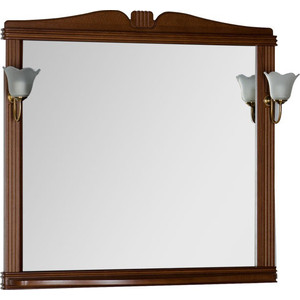 Зеркало Aquanet Николь 100 орех, массив бука (180520) зеркало для ванной aquanet николь 100 орех без светильника