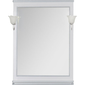 Зеркало Aquanet Валенса 80 белый краколет/серебро (180144)